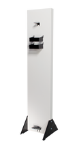 Load image into Gallery viewer, Commercial Grade Hand Sanitizer Dispenser Station - WHITE / BLACK
