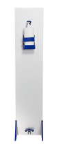 Load image into Gallery viewer, Commercial Grade Hand Sanitizer Dispenser Station -  WHITE / BLUE