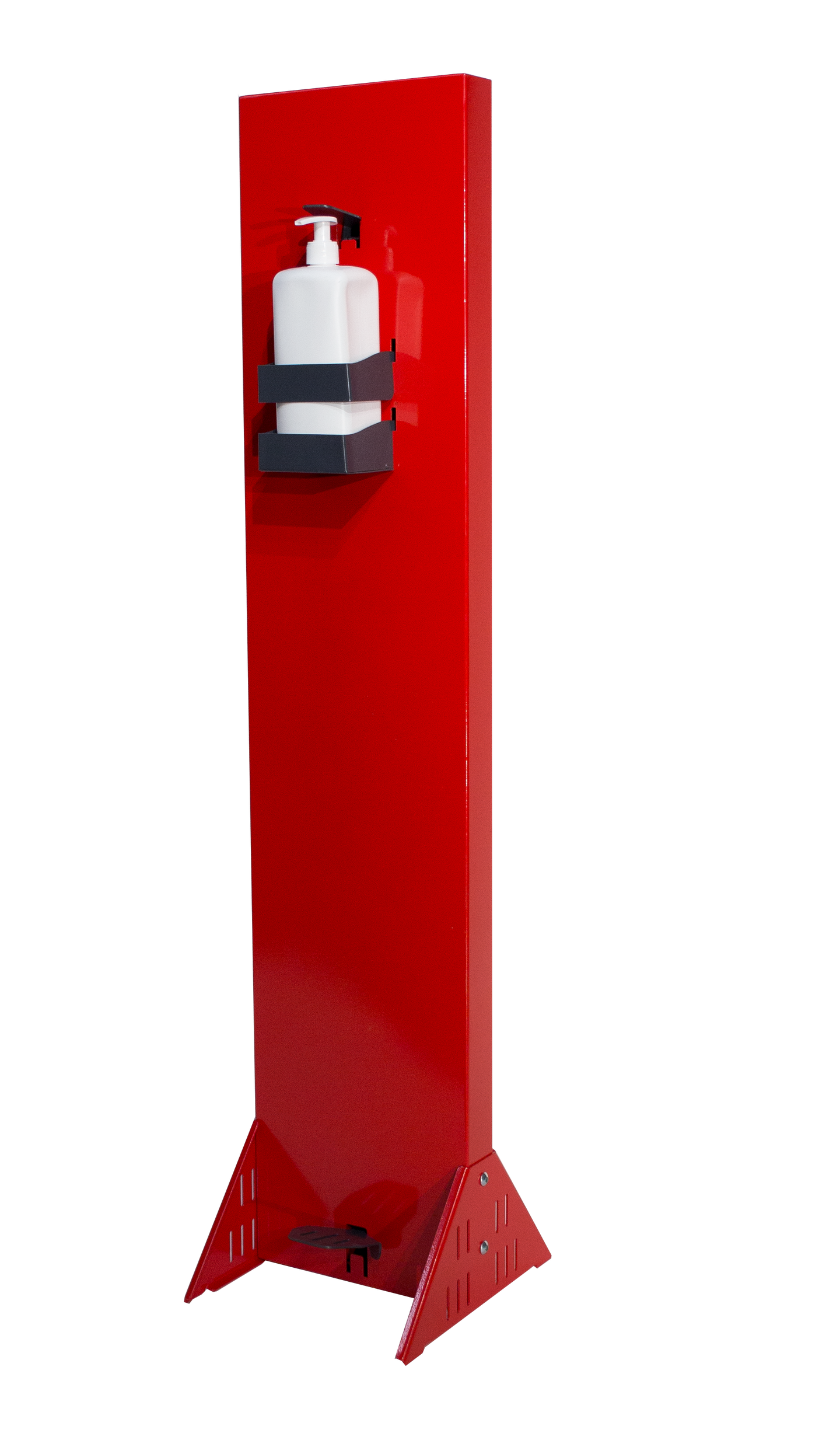 Commercial Grade Hand Sanitizer Dispenser Station - RED