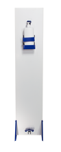 Load image into Gallery viewer, Commercial Grade Hand Sanitizer Dispenser Station -  WHITE / BLUE
